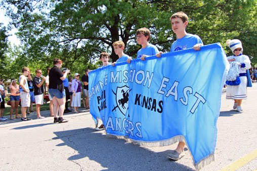 The start of the Lancer Day Parade.