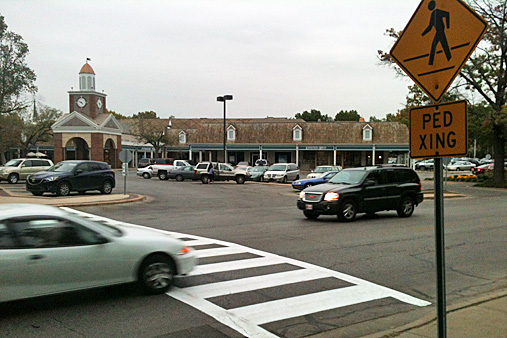 Last year, the city of Prairie Village painted "zebra" stripes to mark this crosswalk on Tomahawk Road to help ensure motorists could see it.