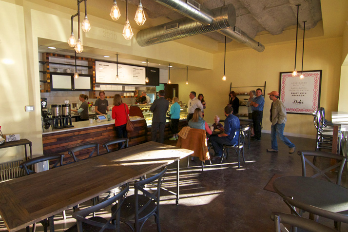 Dolce Bakery's new space at the Village Shops can seat nearly three times as many customers as the previous location.