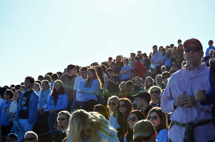 Lancer fans packed the stands at Yager Stadium on the campus of Washburn University in Topeka.