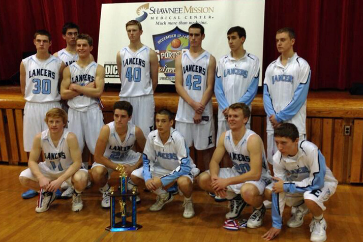 SM East's boys basketball team took second place in the SportsCare Shootout tournament. (Photo via @SMEAthletics)