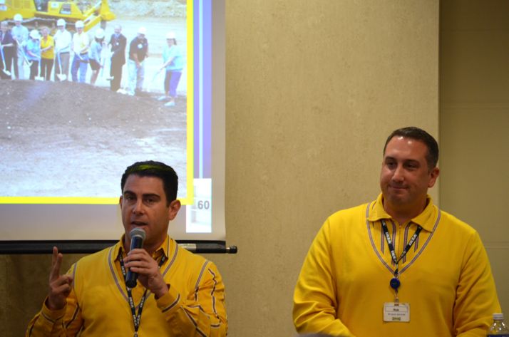 Joseph Roth and Rob Parsons filled the crowd in on IKEA's plans at a Northeast Johnson County Chamber lunch Thursday.