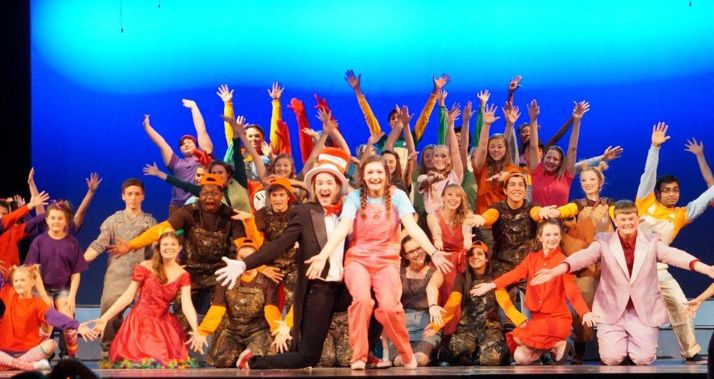 The cast of Seussical includes SM North students and elementary students from the area.