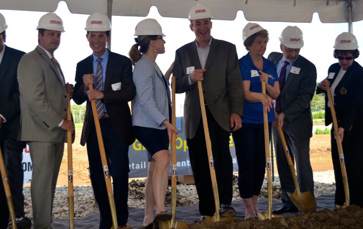 Developer Tom Valenti was all smiles at the Gateway groundbreaking one year ago today.