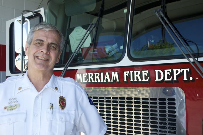 Fire Chief Bob Pape will end a 38-year career with the Merriam Fire Department next week.