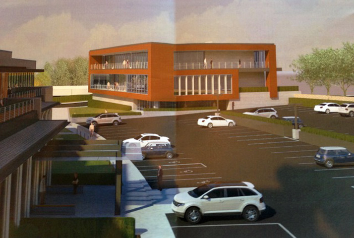 A rendering of the proposed changes to the building.