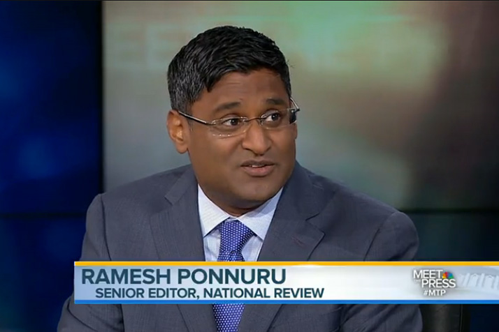 Ramesh Ponnuru was one of two SM East alumni to appear on NBC's Meet the Press Sunday.
