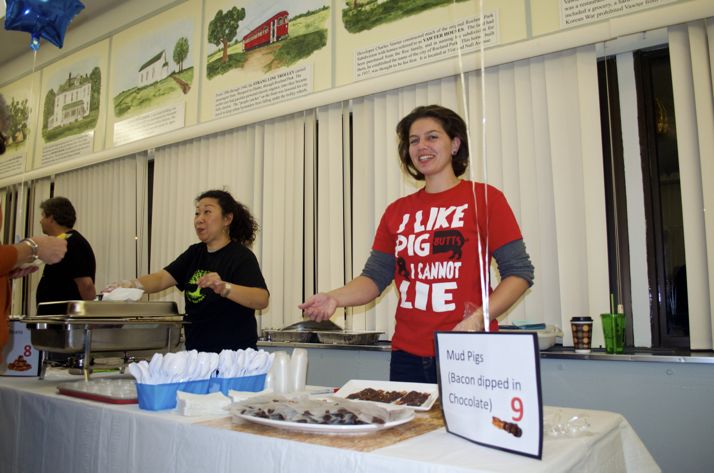 Roeland Park City Councilor Jennifer Gunby also combined bacon and chocolate.