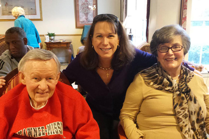 Kansas First Lady Mary Brownback (center) visited Brighton Gardens in Prairie Village Friday.