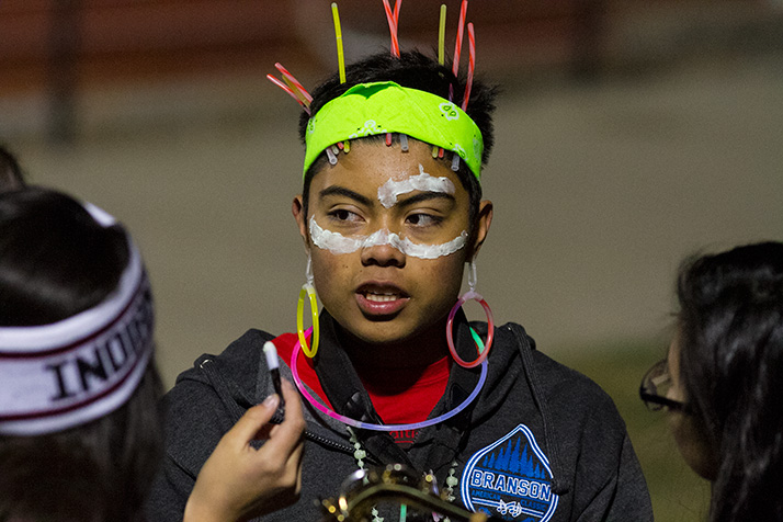 The night ended with the SM North marching band's annual "Light Show."