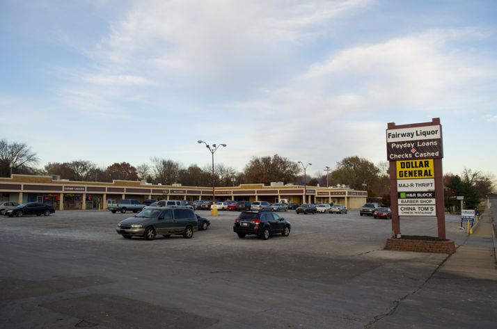 The Fairway North shops as they stand now.