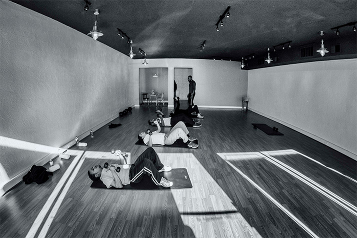 A training area at Exhale, the new fitness center on Johnson Drive in Mission. Photo via Exhale website.