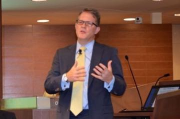 Stuart Little speaking to the board in 2013. File photo