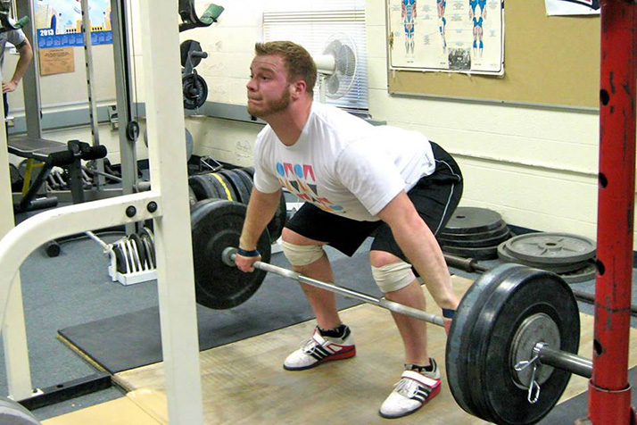 William Carter training at "Club Boris" at Crest Bible Church in Merriam.