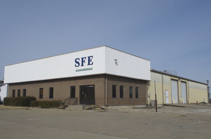The new Fairway public works site is a much larger building in the Roeland Park industrial complex.