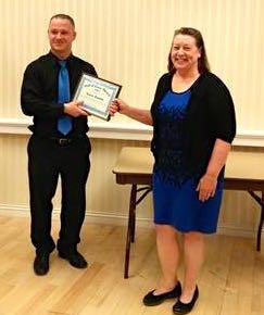 Karen McGhee Puckett being honored at the recent convention for lifetime achievement.