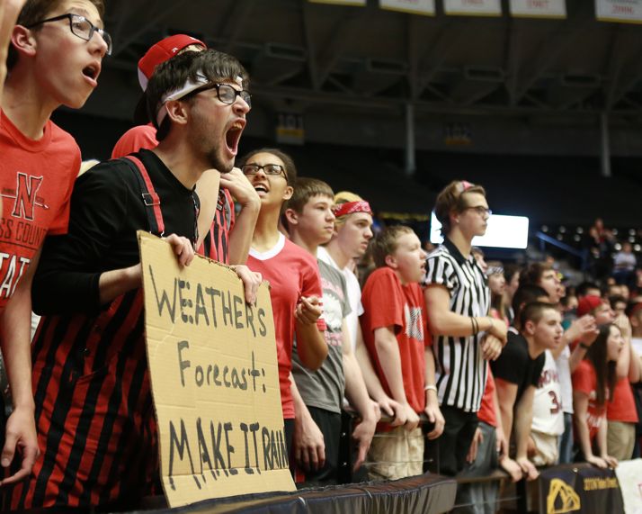 Several busses brought dozens and dozens of SM North fans to Wichita for the game.