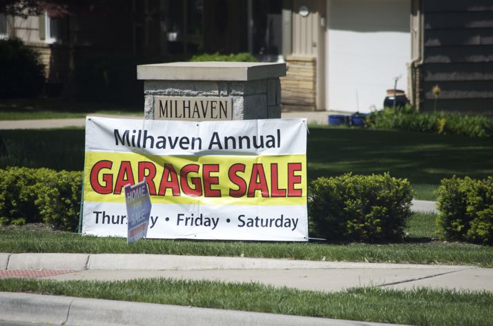The Milhaven neighborhood in Mission is just one place you can find bargains among the city-wide garage sales this weekend.