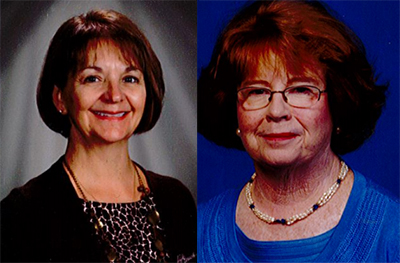 Corinth teachers Ginger Wendt, left, and Carolyn Sine are retiring after decades spent as educators.