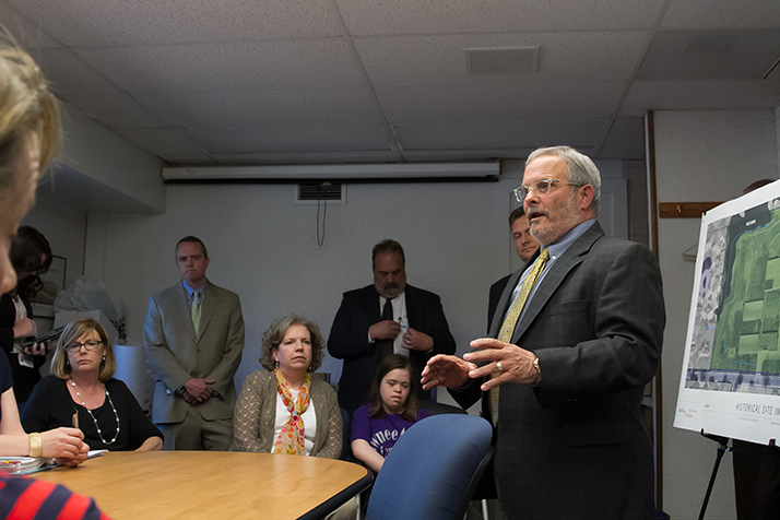 Dr. Kenny Southwick acknowledged Thursday that he had assured parents the gym would remain standing, but said the district is now considering an option that would raze it along with the rest of the school.