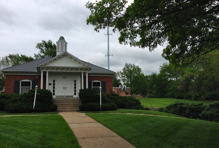 The former home of Leawood's city hall at 96th Street and Lee Boulevard.