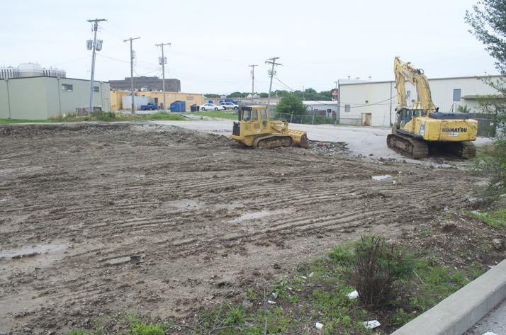 The lot owned by the city has now been cleared of the Neff building.