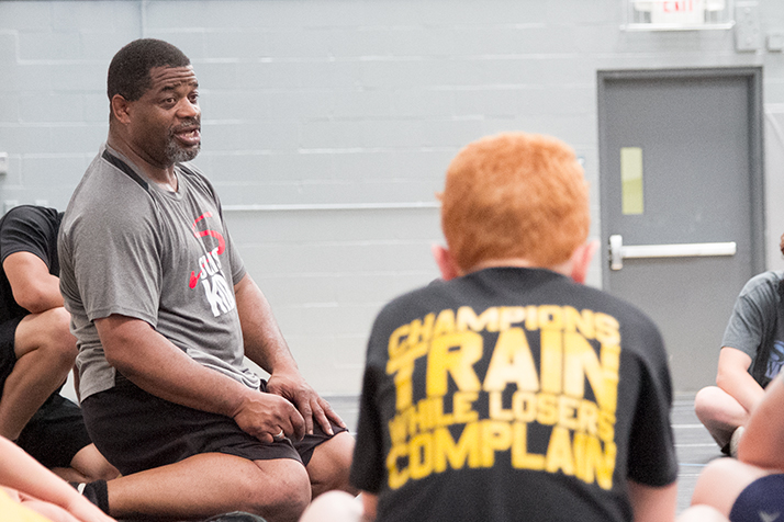Kansas Sports Hall of Fame inductee Melvin Douglas is giving a two-day wrestling clinic at SM East.