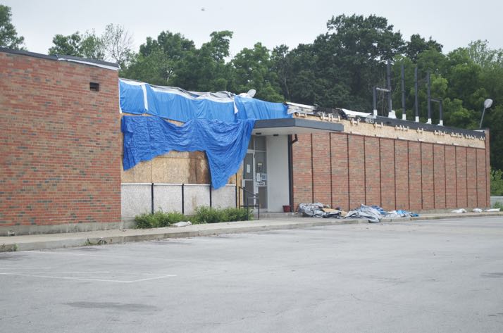 Demolition work has been completed on the interior of Mission Bowl and the reconstruction is about ready to begin.