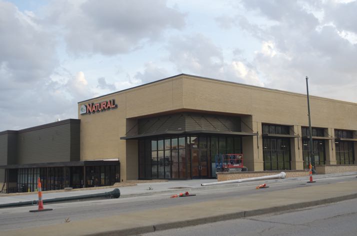The new Natural Grocers store was still getting finishing touches today.