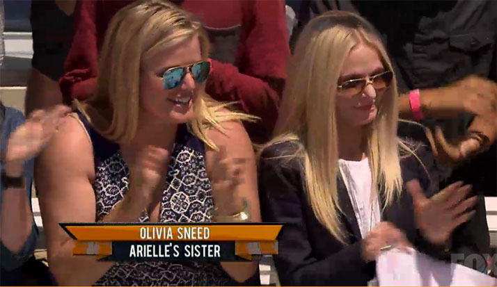 SM East tennis standout Olivia Sneed was on FOX's Beat the Champions Tuesday cheering on her sister.