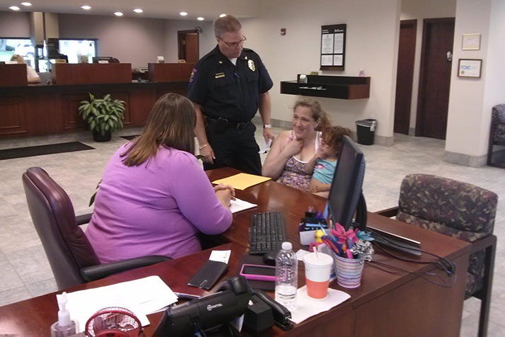 Roeland Park police helped Robinson set up a bank account.