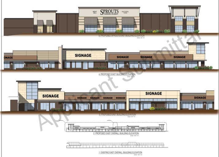 A rendering of the Sprouts building submitted to the city of Overland Park last year.