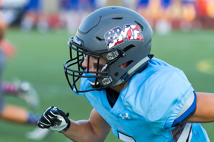 Receiver Sky Tate emerged as a favorite target in the passing game, scoring on a trick play in the second quarter that had wingback Trevor Thompson throwing to him down the field.