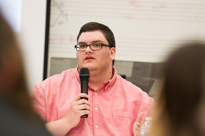 Currently a graduate student at UMKC, Luke Harness started transitioning from female to male in 2012.