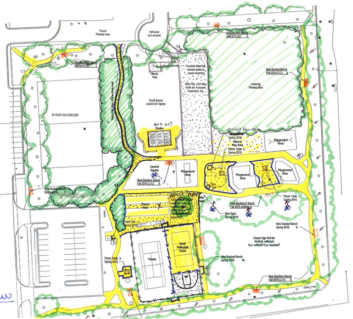 A new schematic for possible layout of R Park.
