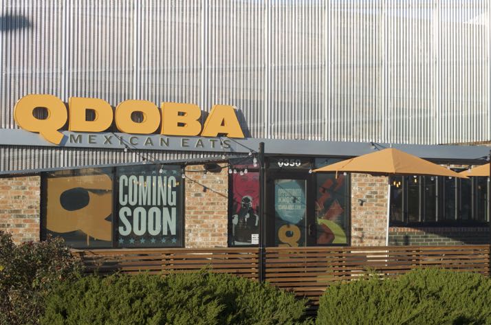 Qdoba is in the old Schlotzsky's building on Johnson Drive.