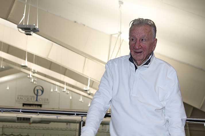 Bill Guilfoil at the Overland Park Racquet Club.