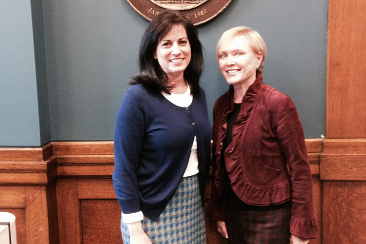 Rep. Melissa Rooker and Sen. Kay Wolf filed for re-election to the Kansas Legislature this morning.
