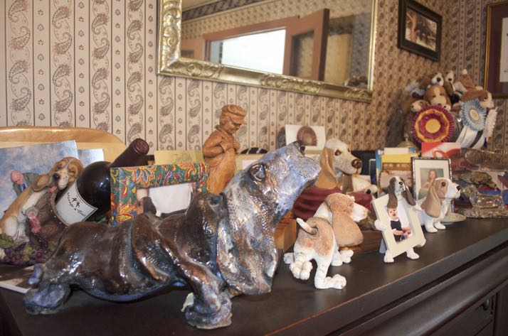 Nots surprisingly, all things Basset Hound have a place in the Taylor home.