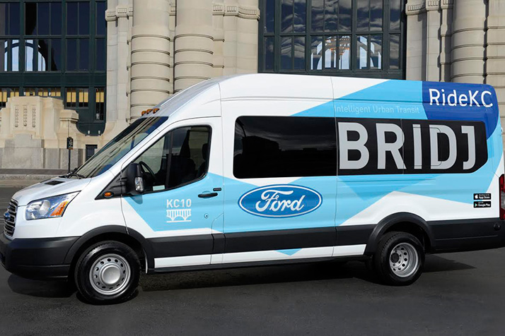 Ford specially fitted the new vehicles that will be part of the Bridj program. Photo courtesy Ford Motor Company.