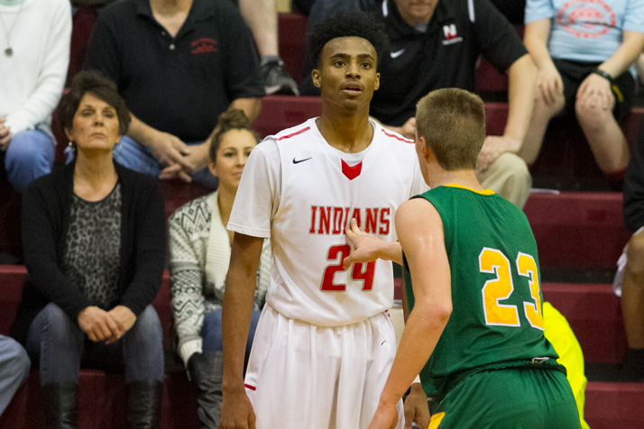 SM South played tight defense on guard Michael Weathers, but couldn't hamper his offense. He scored 18 on the night.