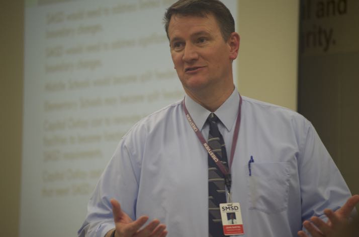 Crestview Principal John Bartel outlined the considerations on building capacity.