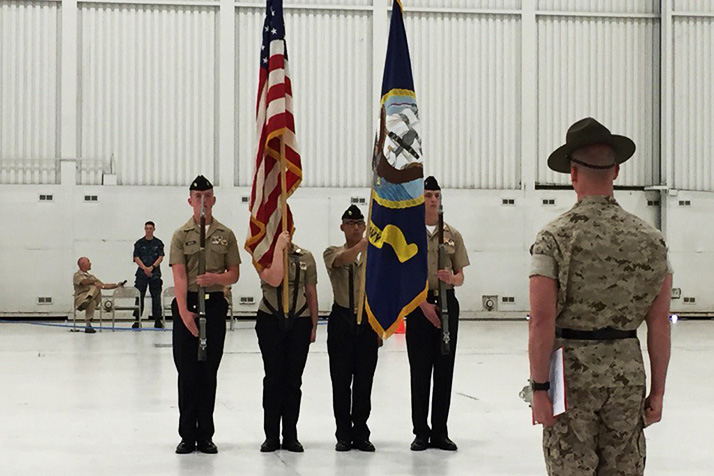 SM North's color guard crew took first place in the category. Photo via Richard Kramer on Twitter.