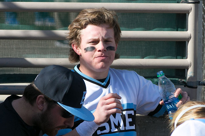 SM East's Jake Randa hit a three-run home run against the Ravens.