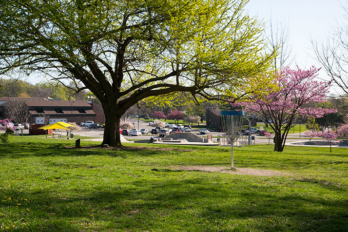 The Village Square concept would lead to a reworking of Harmon and Santa Fe Parks in Prairie Village.