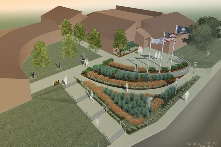 An aerial view of the plan favored by the Prairie Village City Council.