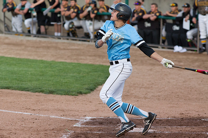 Luke Anderson will bring his hot bat to Hoglund Thursday as the Lancers open state baseball play.