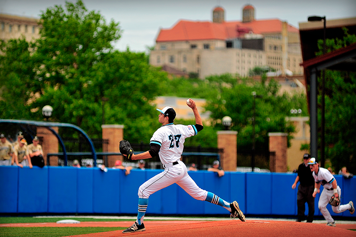 Pitcher Zeb Vermillion was solid over six innings of work for the Lancers. Photo by Don Austin.