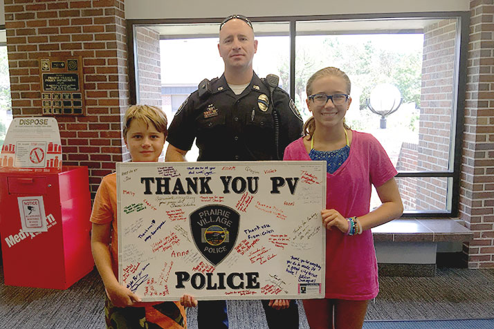 Michael and Audrey Gaillard dropped off their poster with the police July 22.