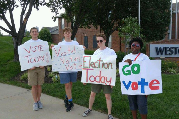 MainStream Coalition volunteers worked to get out the vote ahead of Tuesday's elections. Photo via MainStream Coalition Facebook page.